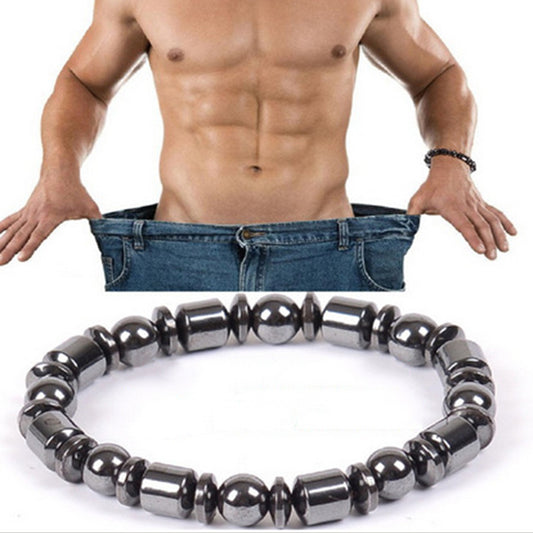 Weight Loss Black Stone Magnetic Therapy Bracelet